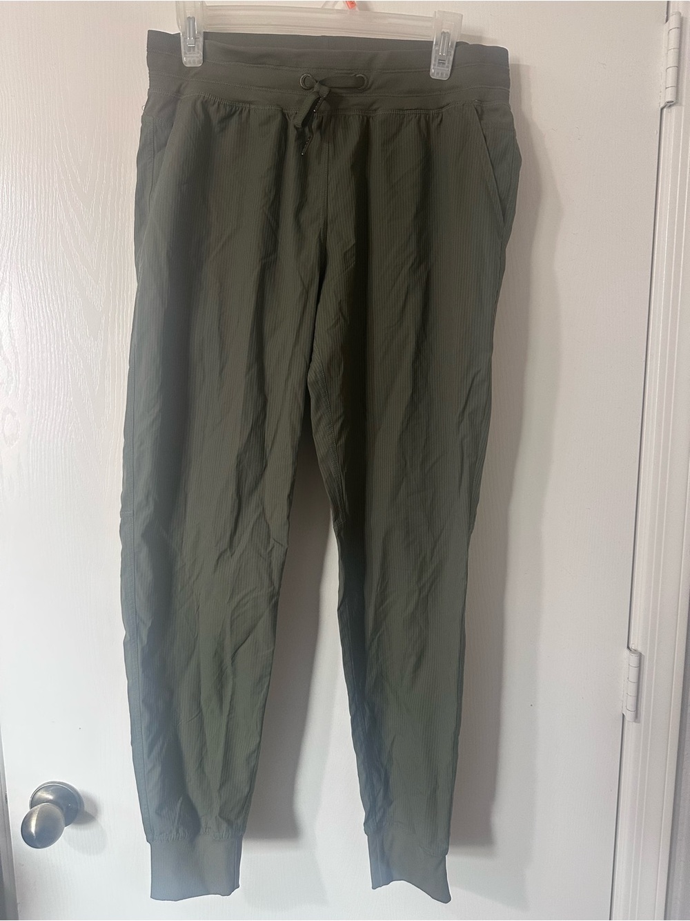 ZYIA Women’s Olive Green Jogger Pants with Drawstring Waist - Size L